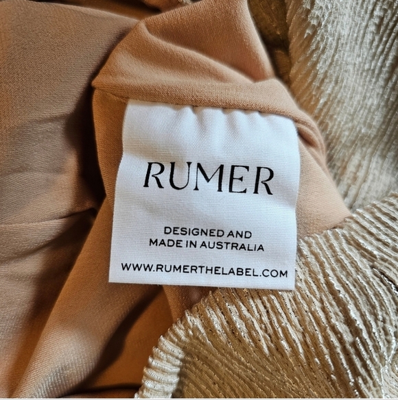 Rumer the Label Willow Cut Out Maxi Dress in Gold Sleeveless Halter Sheath - Picture 11 of 14